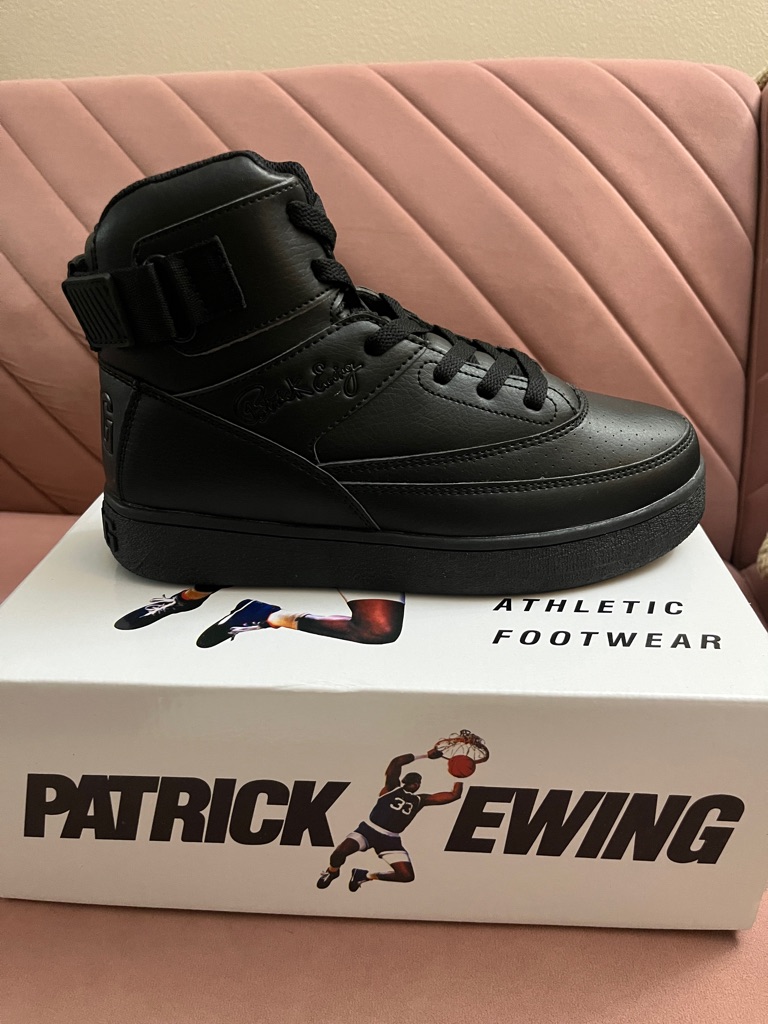 Patrick Ewing Men's Black High-Top Sneakers